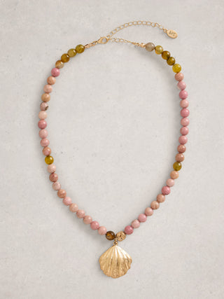 White Stuff Shelly Charm Necklace