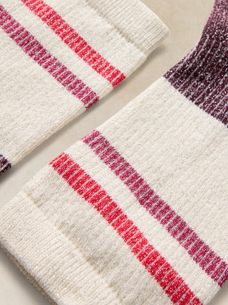 White Stuff Sporty Lurex Ankle Sock