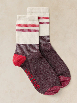 White Stuff Sporty Lurex Ankle Sock