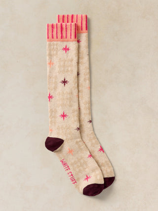 White Stuff Star Knee High Sock