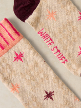 White Stuff Star Knee High Sock