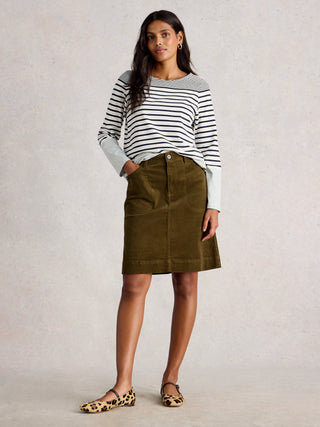 White Stuff Tia Cord Skirt
