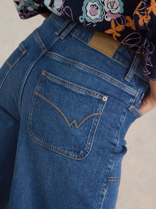 White Stuff Tia Wide Leg Crop Jean