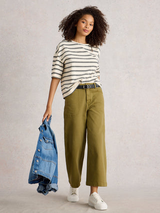 White Stuff Tia Wide Leg Crop Jean