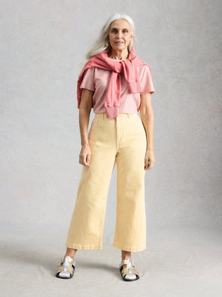 White Stuff Tia Wide Leg Crop Jean