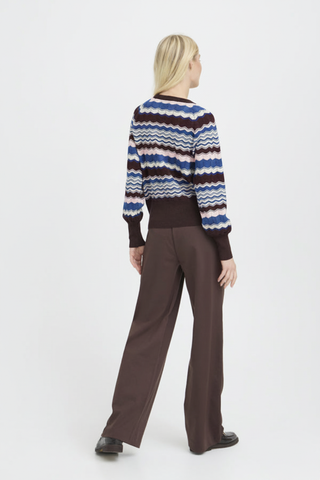 Zig-Zag Cobalt Knit - Back